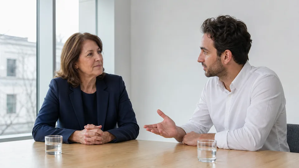 Company president and capture manager deciding whether a contract is worth a bid